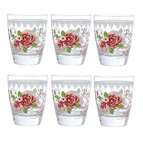 Wasserglas-Set, 6-tlg. Romantic