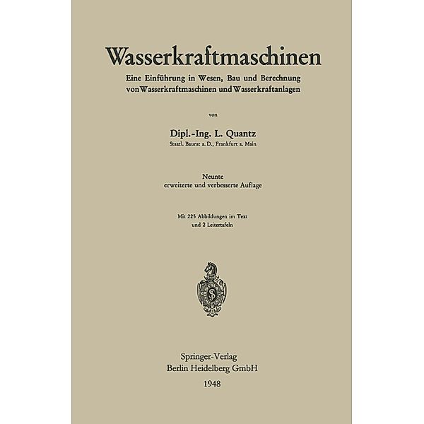 Wasserkraftmaschinen, L. Quantz