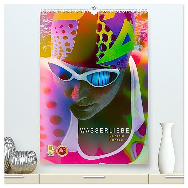 WASSERLIEBE (hochwertiger Premium Wandkalender 2024 DIN A2 hoch), Kunstdruck in Hochglanz, Kerstin Kuntze