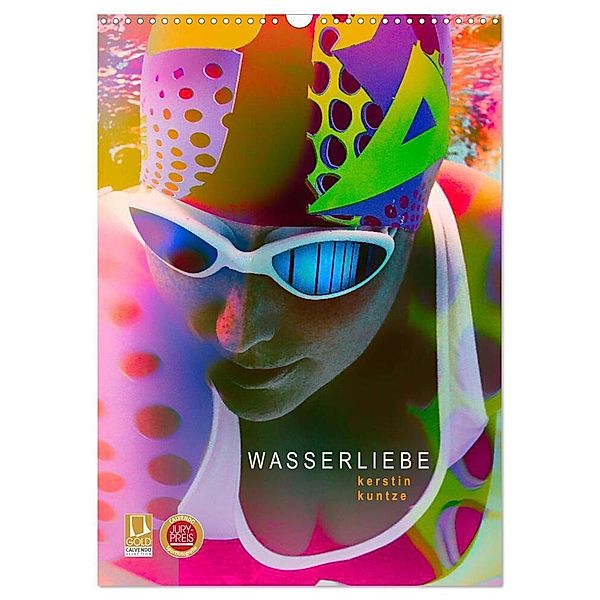 WASSERLIEBE (Wandkalender 2024 DIN A3 hoch), CALVENDO Monatskalender, Kerstin Kuntze