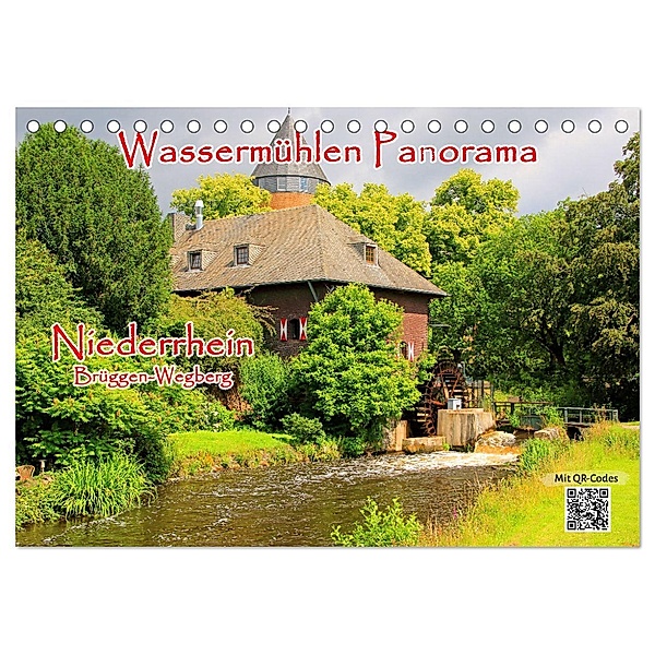 Wassermühlen Panorama Niederrhein Brüggen-Wegberg (Tischkalender 2025 DIN A5 quer), CALVENDO Monatskalender, Calvendo, mitifoto, Michael Jäger