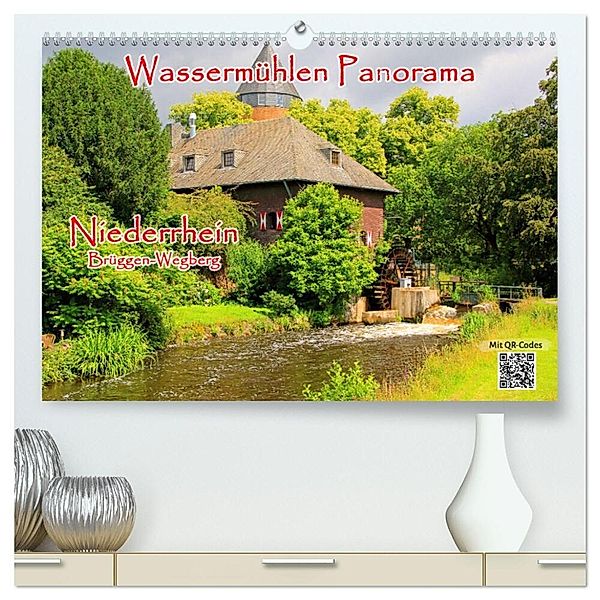 Wassermühlen Panorama Niederrhein Brüggen-Wegberg (hochwertiger Premium Wandkalender 2025 DIN A2 quer), Kunstdruck in Hochglanz, Calvendo, mitifoto, Michael Jäger