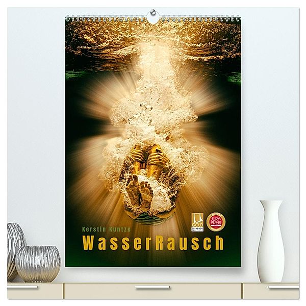 WasserRausch (hochwertiger Premium Wandkalender 2025 DIN A2 hoch), Kunstdruck in Hochglanz, Calvendo, Kerstin Kuntze