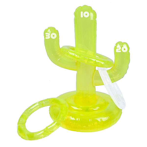 SUNNYLIFE Wasserspielzeug RING TOSS CACTUS - NEON LIME