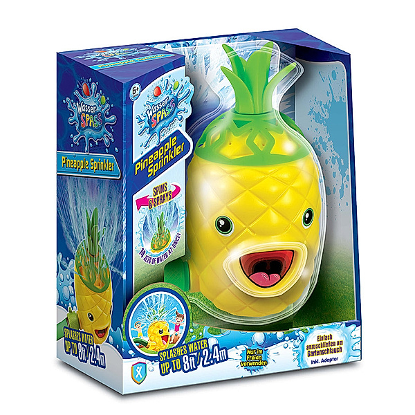 Xtrem Toys Wasserspielzeug SPRINKLER ANANAS in gelb