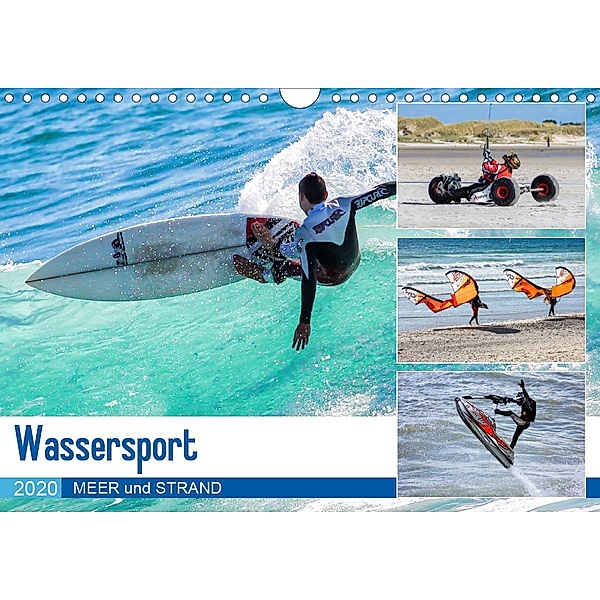 Wassersport - Meer und Strand (Wandkalender 2020 DIN A4 quer), Manuela Falke