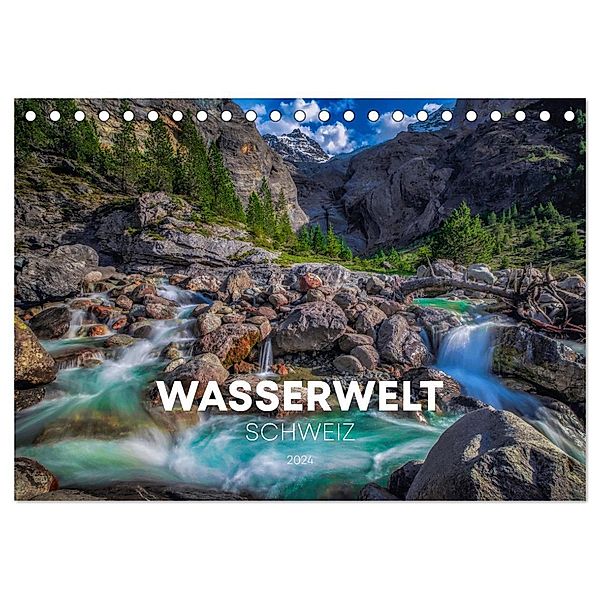 Wasserwelt Schweiz (Tischkalender 2024 DIN A5 quer), CALVENDO Monatskalender, Calvendo, SIMON SCHUHMACHER