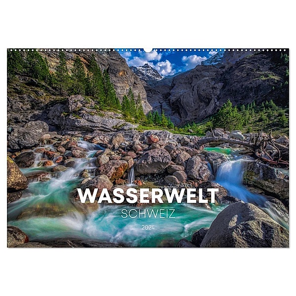 Wasserwelt Schweiz (Wandkalender 2024 DIN A2 quer), CALVENDO Monatskalender, Calvendo, SIMON SCHUHMACHER