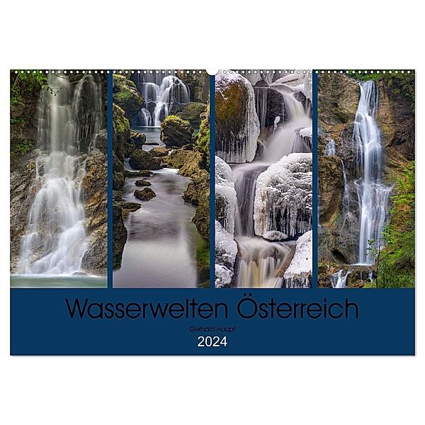 Wasserwelten Österreich (Wandkalender 2024 DIN A2 quer), CALVENDO Monatskalender, Gerhard Haupt