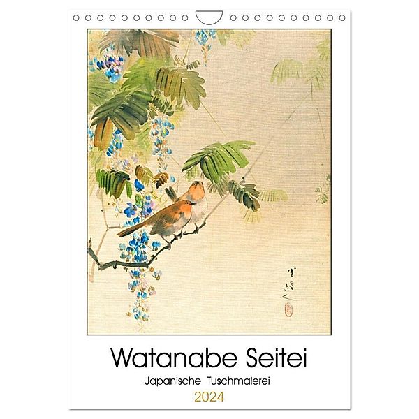 Watanabe Seitei - Japanische Tuschmalerei (Wandkalender 2024 DIN A4 hoch), CALVENDO Monatskalender, 4arts