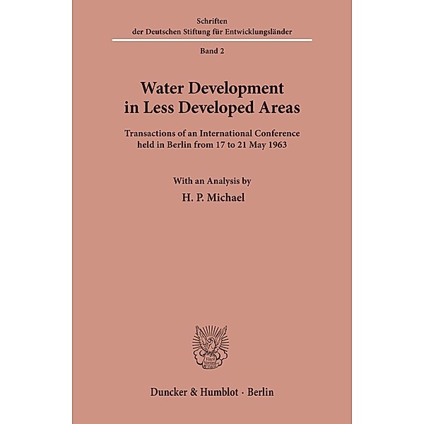 Water Development in Less Developed Areas.