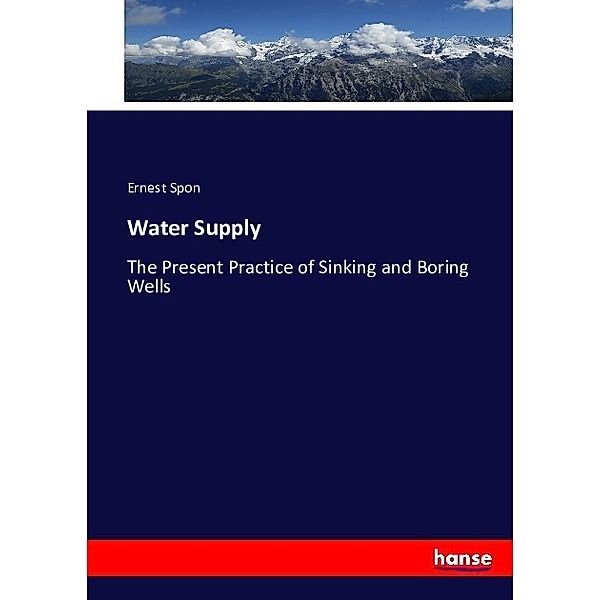 Water Supply, Ernest Spon