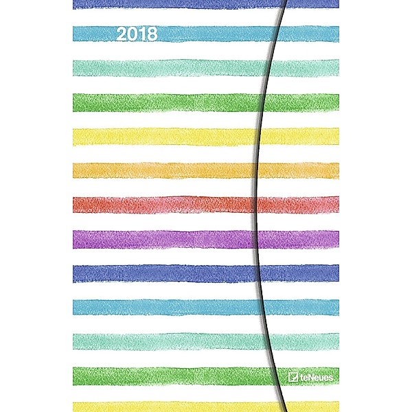 Watercolours 2018 Magneto Diary Small