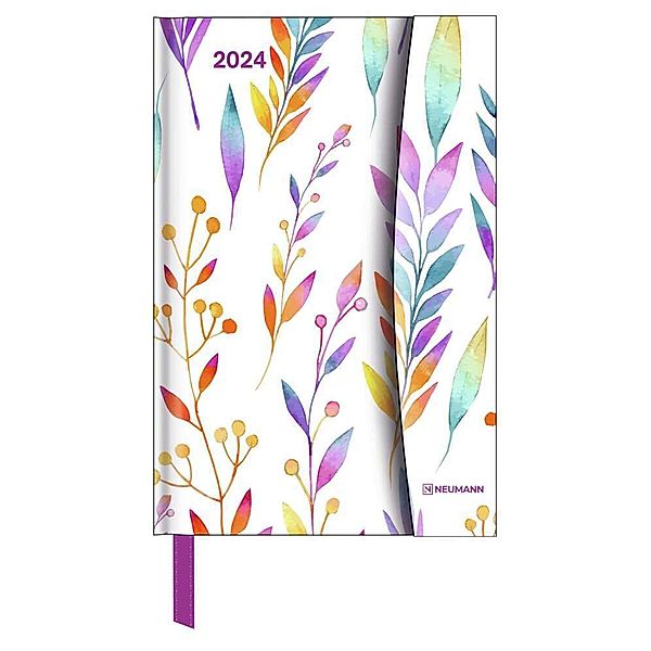 Watercolours 2024 - Diary - Buchkalender - Taschenkalender - 10x15