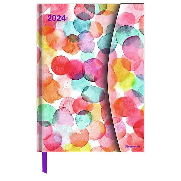 Watercolours 2024 - Diary - Buchkalender - Taschenkalender - 16x22