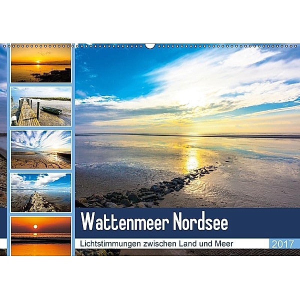 Wattenmeer Nordsee - Lichtstimmungen zwischen Land und Meer (Wandkalender 2017 DIN A2 quer), Andrea Dreegmeyer, Hardy Dreegmeyer