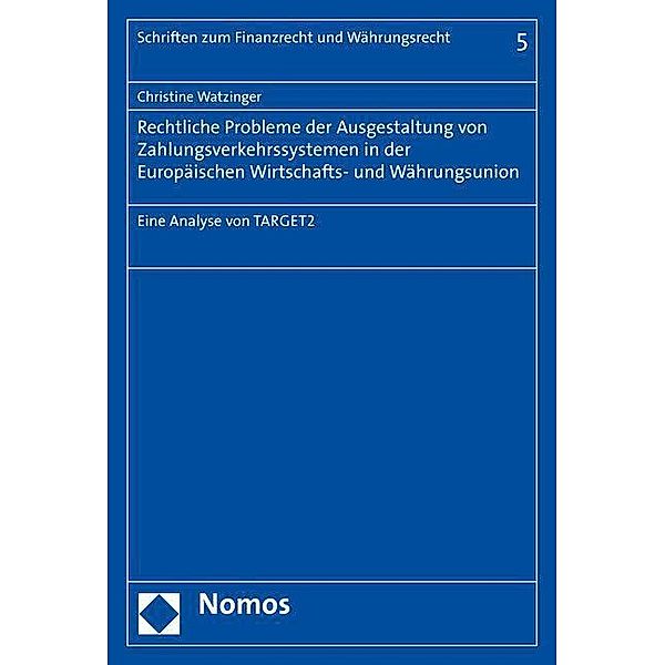 Watzinger, C: Rechtliche Probleme der Ausgestaltung von Zahl, Christine Watzinger