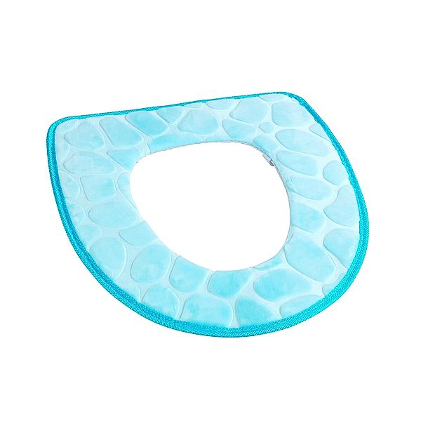 WC-Sitzpolster Memory Foam, blau