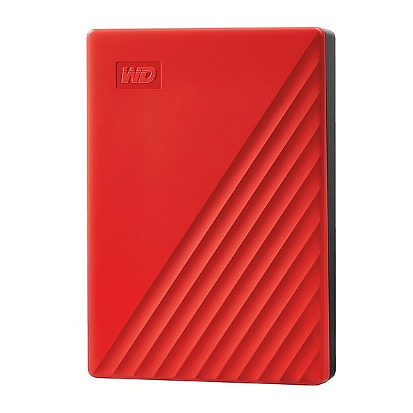 WD - Western Digital Mobile Festplatte My Passport 2019, 4TB, USB 3.2 Gen1, Rot