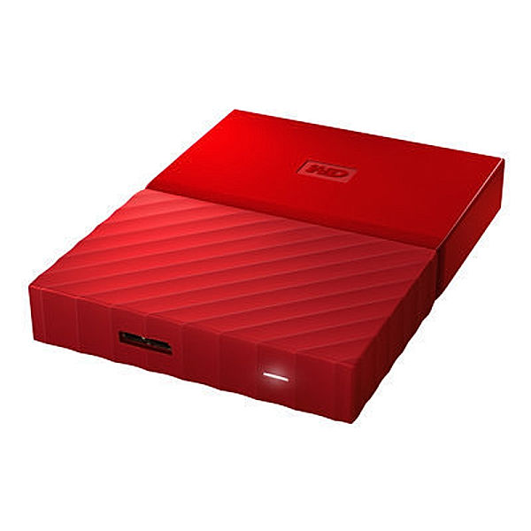 WD - Western Digital Mobile Festplatte My Passport, 4 TB, USB 3.0, Rot