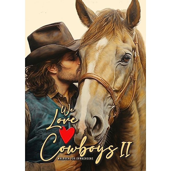 We love Cowboys Malbuch für Erwachsene 2, Monsoon Publishing, Musterstück Grafik