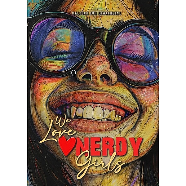 We love nerdy Girls Malbuch für Erwachsene, Monsoon Publishing, Musterstück Grafik
