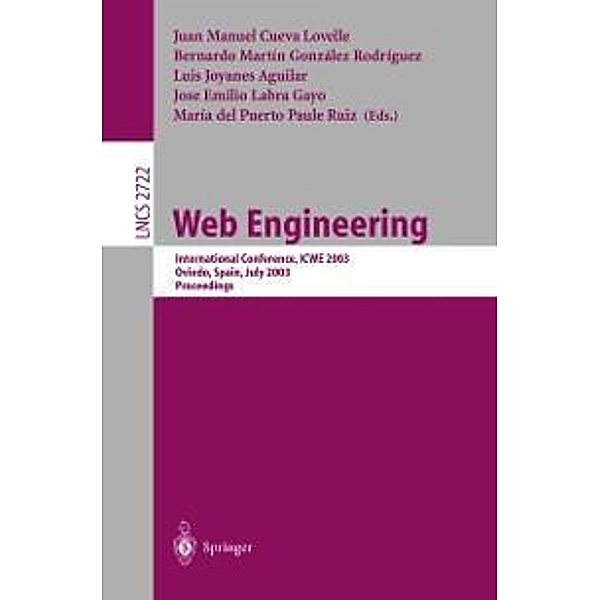 Web Engineering / Lecture Notes in Computer Science Bd.2722