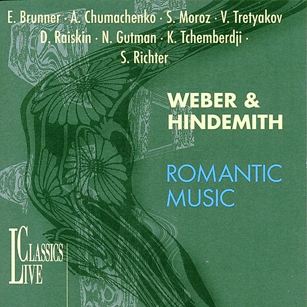 Weber & Hindemith-romantic Mus, Brunner, Richter, Gutman