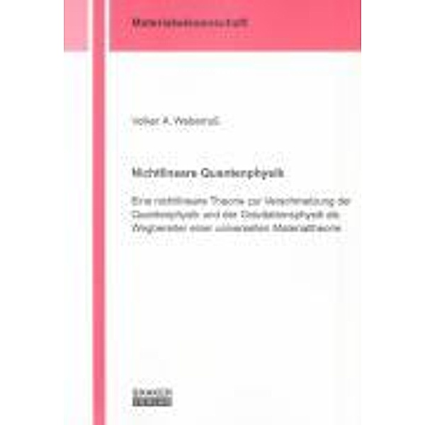 Weberruß, V: Nichtlineare Quantenphysik, Volker A Weberruß