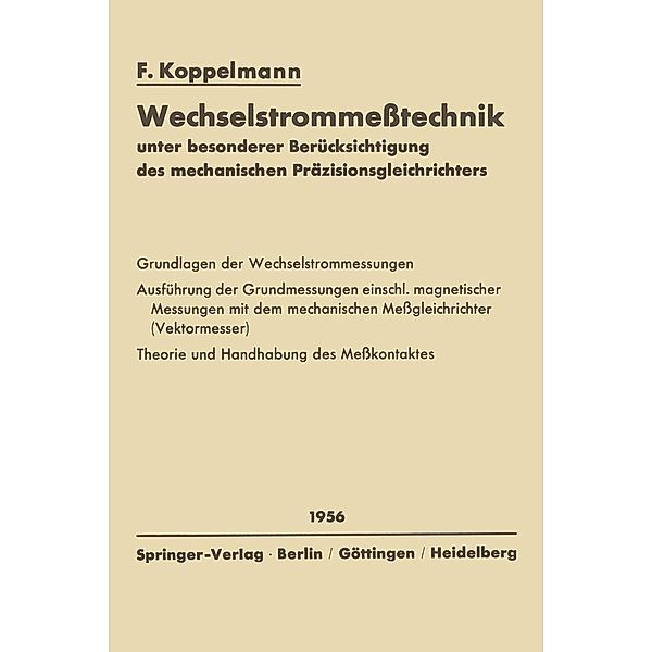 Wechselstrommeßtechnik, Floris Koppelmann