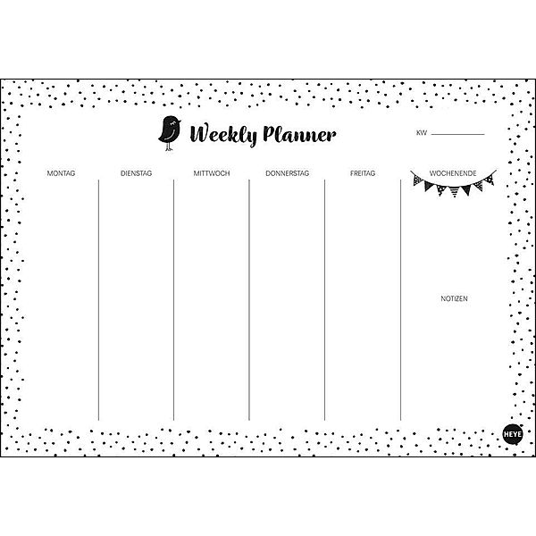 Weekly Planner Dots DIN A4