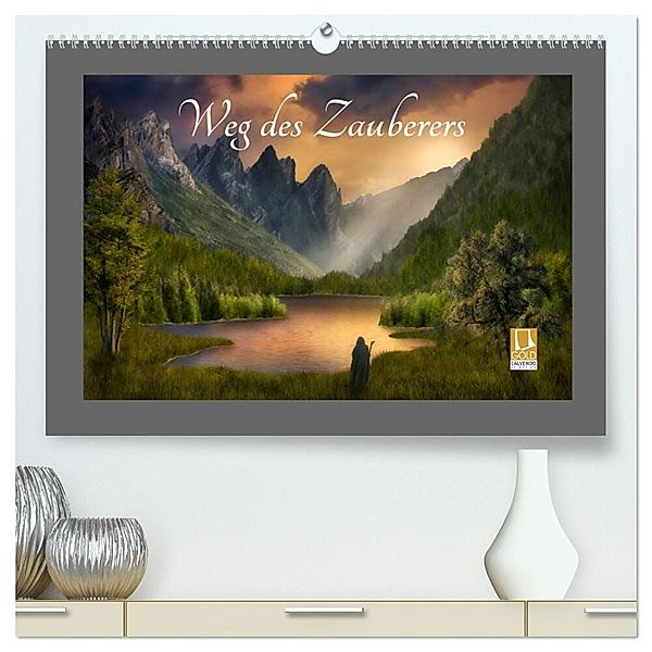 Weg des Zauberers (hochwertiger Premium Wandkalender 2024 DIN A2 quer), Kunstdruck in Hochglanz, Simone Wunderlich