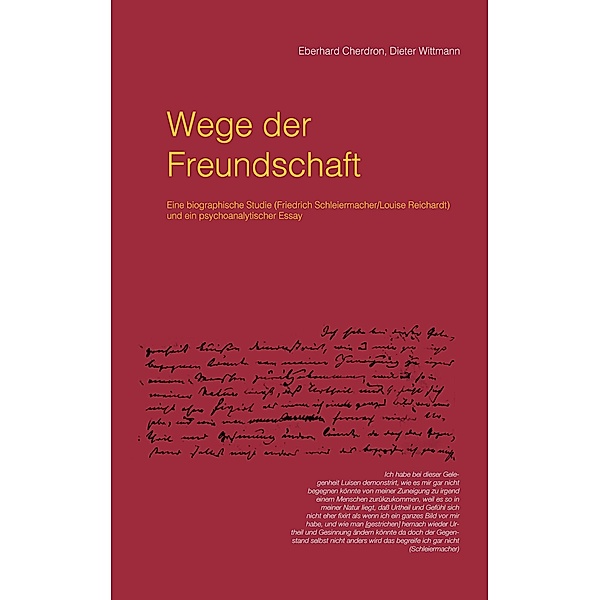 Wege der Freundschaft, Eberhard Cherdron, Dieter Wittmann