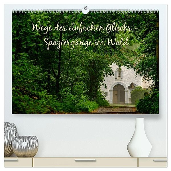 Wege des einfachen Glücks - Spaziergänge im Wald (hochwertiger Premium Wandkalender 2024 DIN A2 quer), Kunstdruck in Hochglanz, Emel Malms