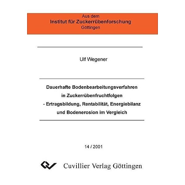 Wegener, U: Dauerhafte Bodenbearbeitungsverfahren in Zuckerr, Ulf Wegener