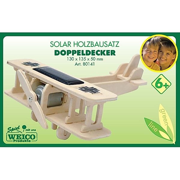 Weico Holzbausatz Solarantrieb Doppeldecker