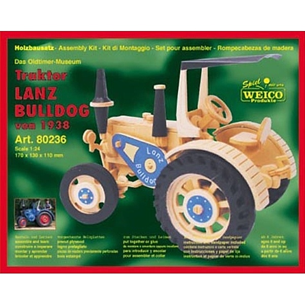 Weico Holzbausatz Traktor Lanz Bulldog