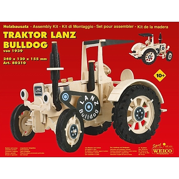Weico Holzbausatz Traktor Lanz Bulldog Maxi