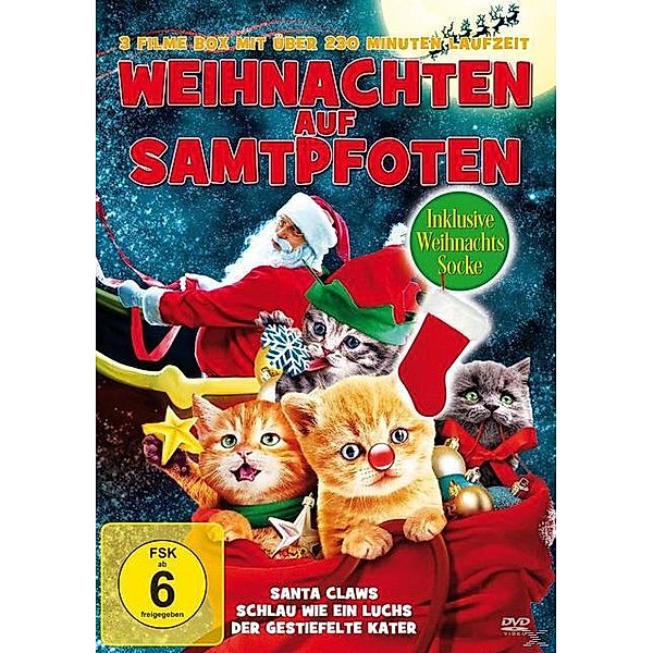 Weihnachten Auf Samtpfoten (3 Filme-Edition mit Weihnachtssocke), Ezra James Colbert, Nicola Lambo