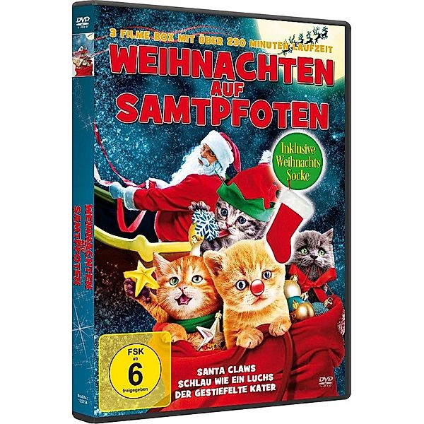 Weihnachten auf Samtpfoten DVD-Box, Nicola Lambo Erika Duke Ezra James Colbert