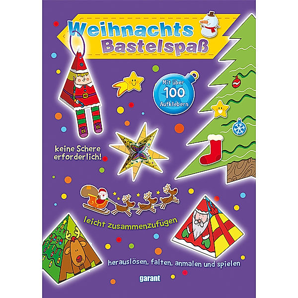 Weihnachts-Bastelspass lila