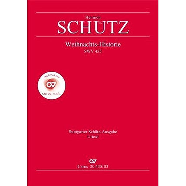 Weihnachts-Historie SWV 435, Klavierauszug, Heinrich Schütz