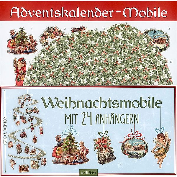 Weihnachts-Mobile mit 24 Anhängern