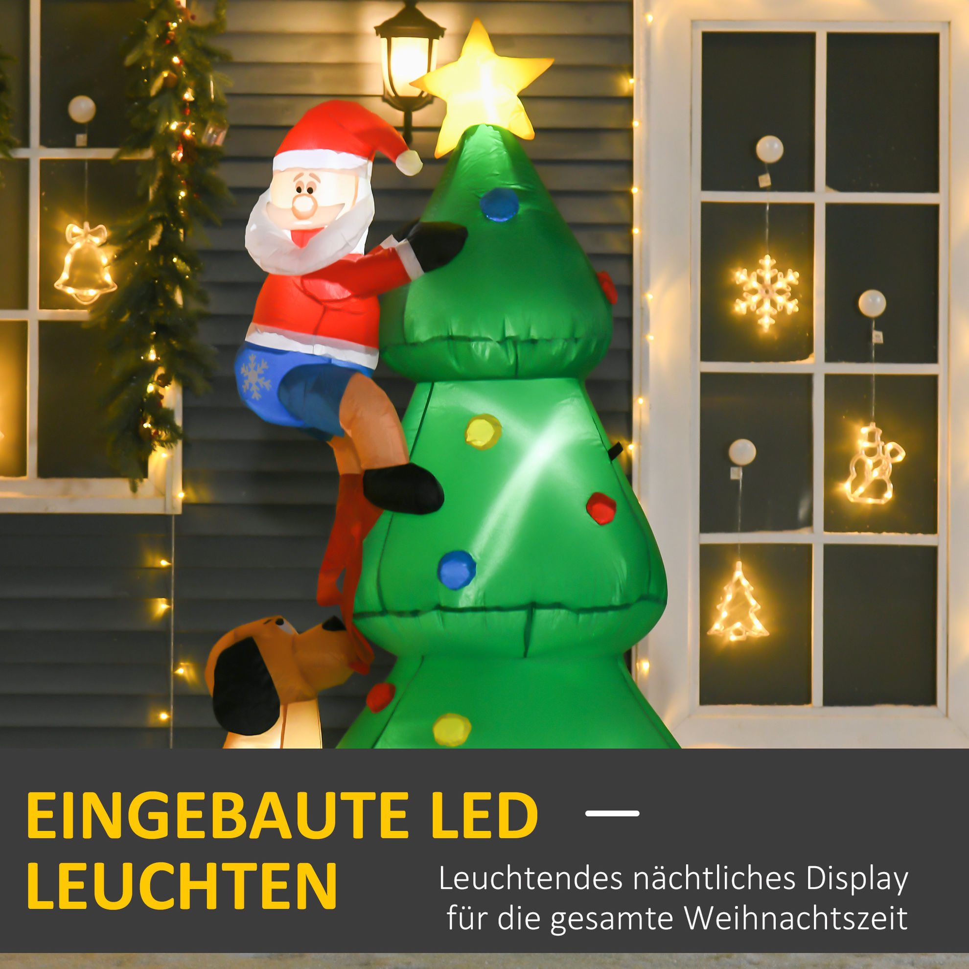 Weihnachtsdeko Weihnachtliche Dekoration, LED-Lichter, Automatisches  Aufblasen | Weltbild.de