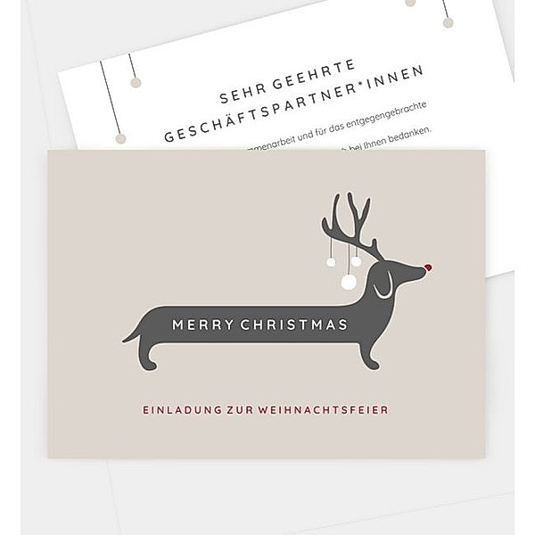 Weihnachtsfeier Rudog, Postkarte quer (170 x 120mm)