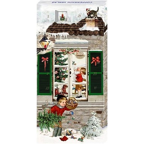 Weihnachtsfenster, Adventskalender-Schokolade