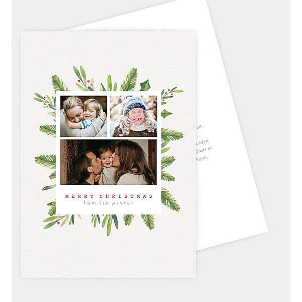 Weihnachtskarte christmas frame, Postkarte hoch (120 x 170mm)