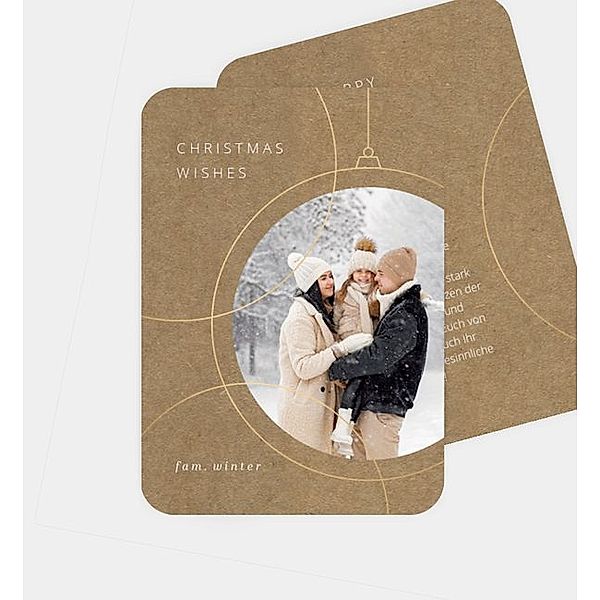 Weihnachtskarte Circum · Crafty, Postkarte hoch (105 x 148mm)