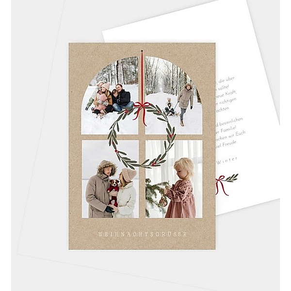 Weihnachtskarte Hygge House · Crafty, Postkarte hoch (105 x 148mm)