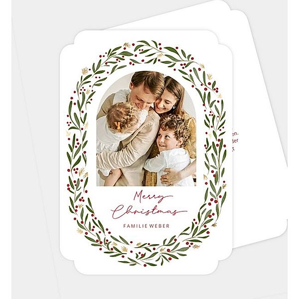 Weihnachtskarte Little Branches, Postkarte hoch (120 x 170mm)